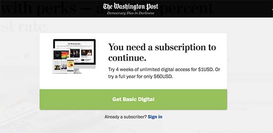 Paywall no The Washington Post 
