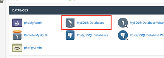 Bases de dados do MySQL 