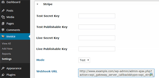 configurando gateways de pagamento para suas faturas 