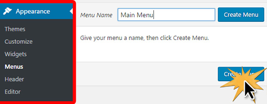 Criando o menu principal no WordPress 