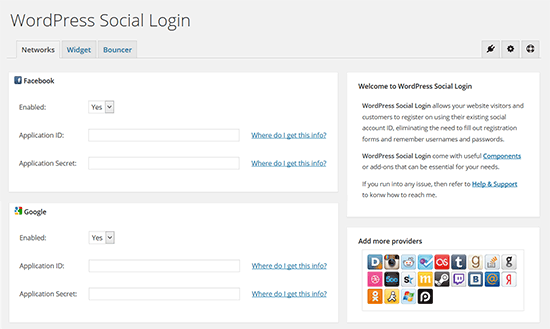 Login Social do WordPress 