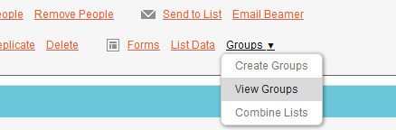 MailChimp Ver grupos 