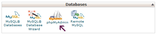 phpMyAdmin de cPanel 