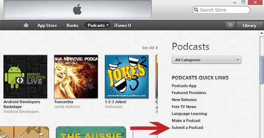 Envie seu podcast para o iTunes 