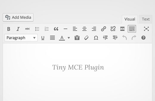 Tiny MCE toolbar no WordPress Visual Editor 