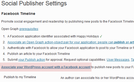 Conecte sua conta do site WordPress à sua conta do Facebook 