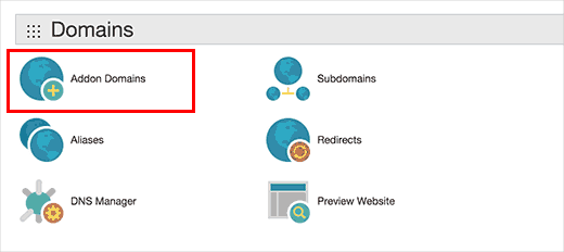 Adicione domínios no GoDaddy cPanel 