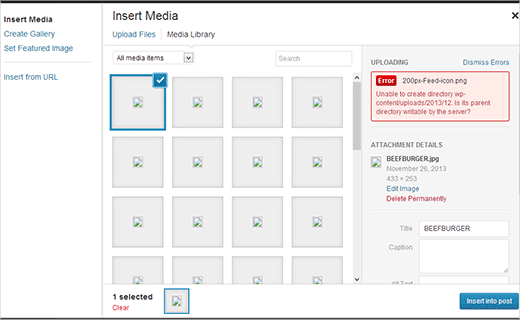 Problemas de carregamento de imagens no WordPress 