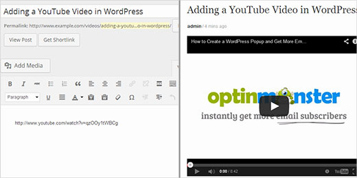 Adicionando um vídeo do YouTube no WordPress 