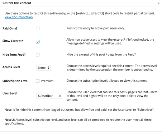 Permitir que apenas usuários registrados iniciem o conteúdo 