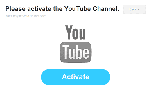 Ative o canal do YouTube para continuar 