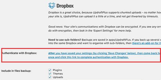 Configurando o Dropbox como seu serviço de armazenamento remoto para backups 