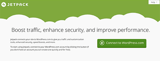 Jetpack exige que você vincule seu site ao WordPress.com 