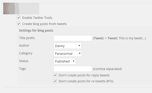 Ferramentas do Twitter arquivando seus tweets como posts no WordPress 