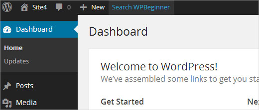 Adicionando um link de atalho personalizado na barra de ferramentas do WordPress 