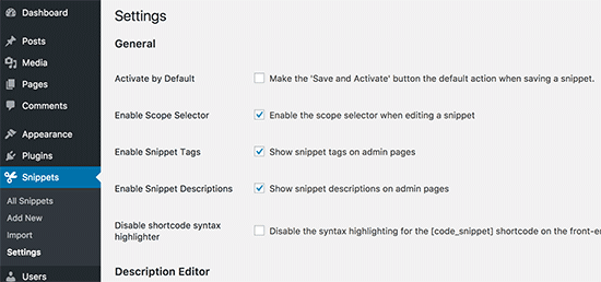 Ajustando as configurações do plugin 