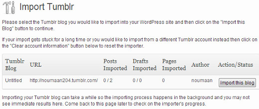 Importar seu Blog do Tumblr para o WordPress 