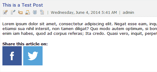 Compartilhar botões no feed RSS 