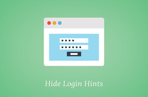 Ocultar dicas de login no WordPress 