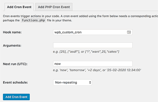 Adicionar evento personalizado do cron no WordPress 