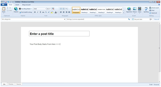 Windows Live Writer para WordPress 