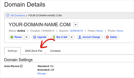 Inicie o arquivo de zona DNS no GoDaddy 