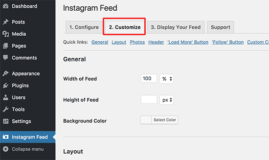 Personalizar o feed Instagram 
