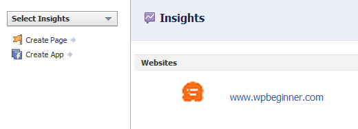 Insights do Facebook para sites 