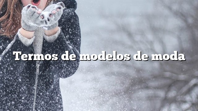 Termos de modelos de moda